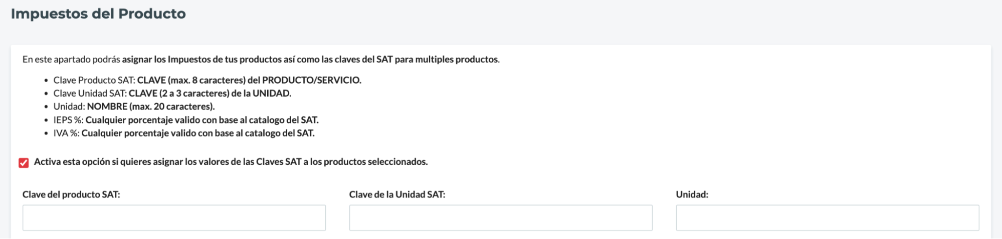 Asignar casilla de verificación seleccionada.