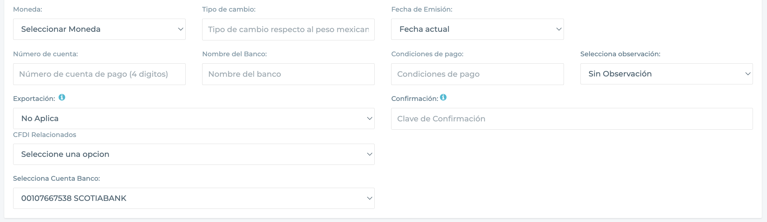 Opciones adicionales bajo cotización.